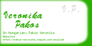 veronika pakos business card